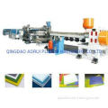 PP PE PC Hollow Grid Plastic Board Extrusion Line With 200k